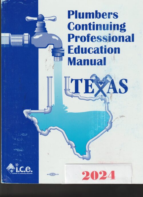 2024 PLUMBING CE CLASS Pioneer Educational Services   ICE Book 2024 Cover 500x687 